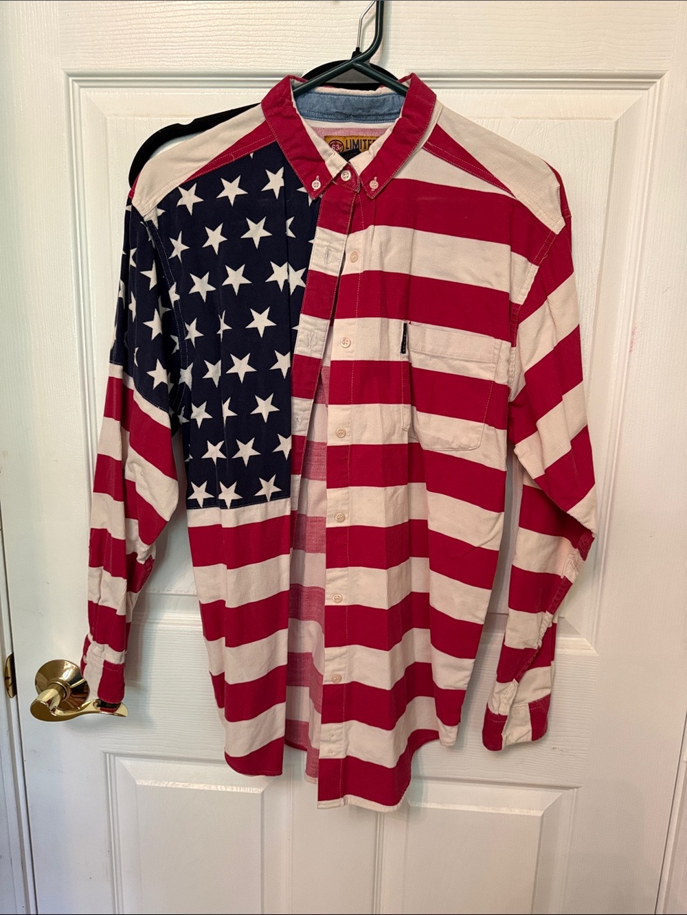 The Limited Girl’s Americana Flag Button-Down Shirt - Red, White & Blue